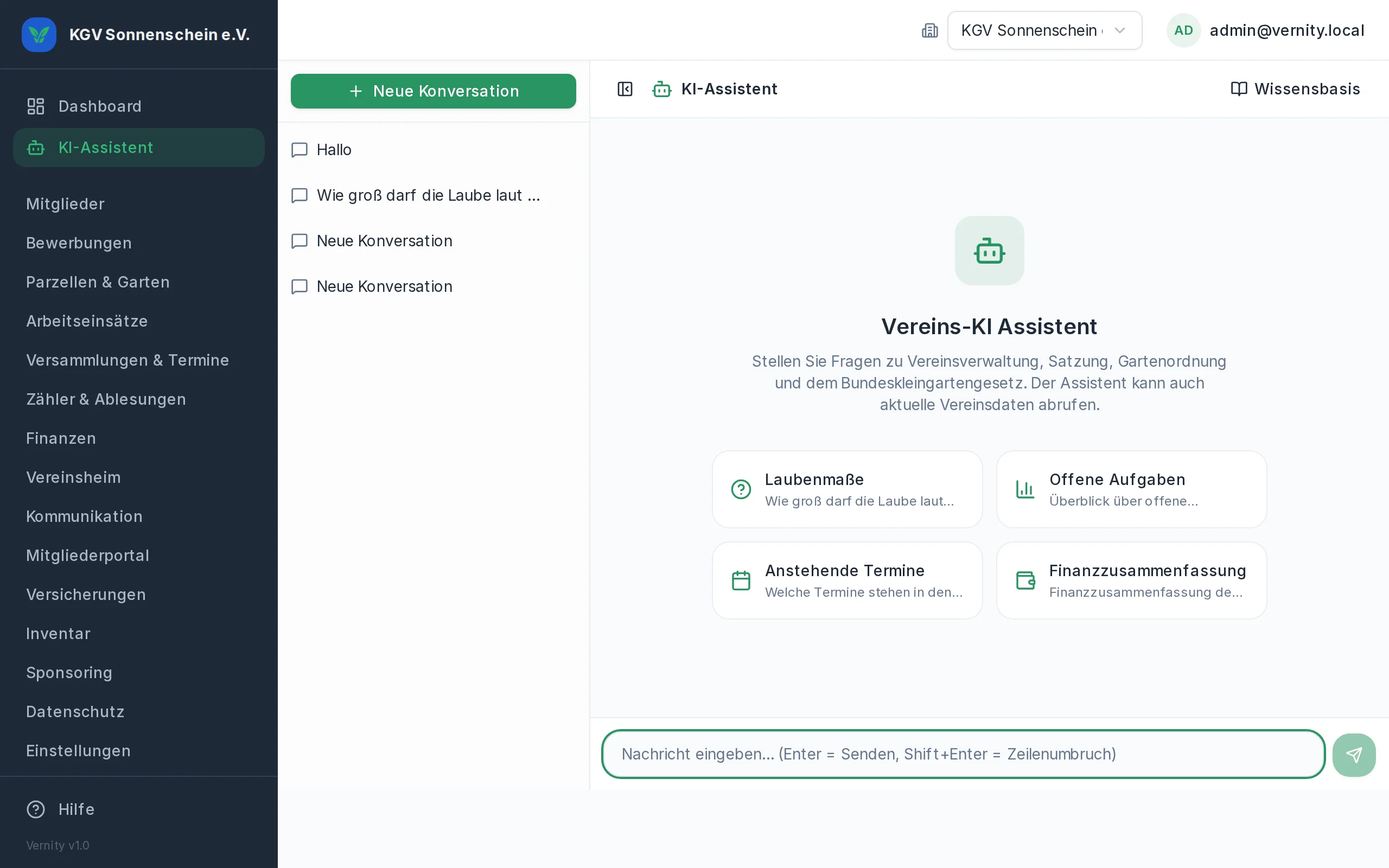 KI-Chat mit Vereinswissen