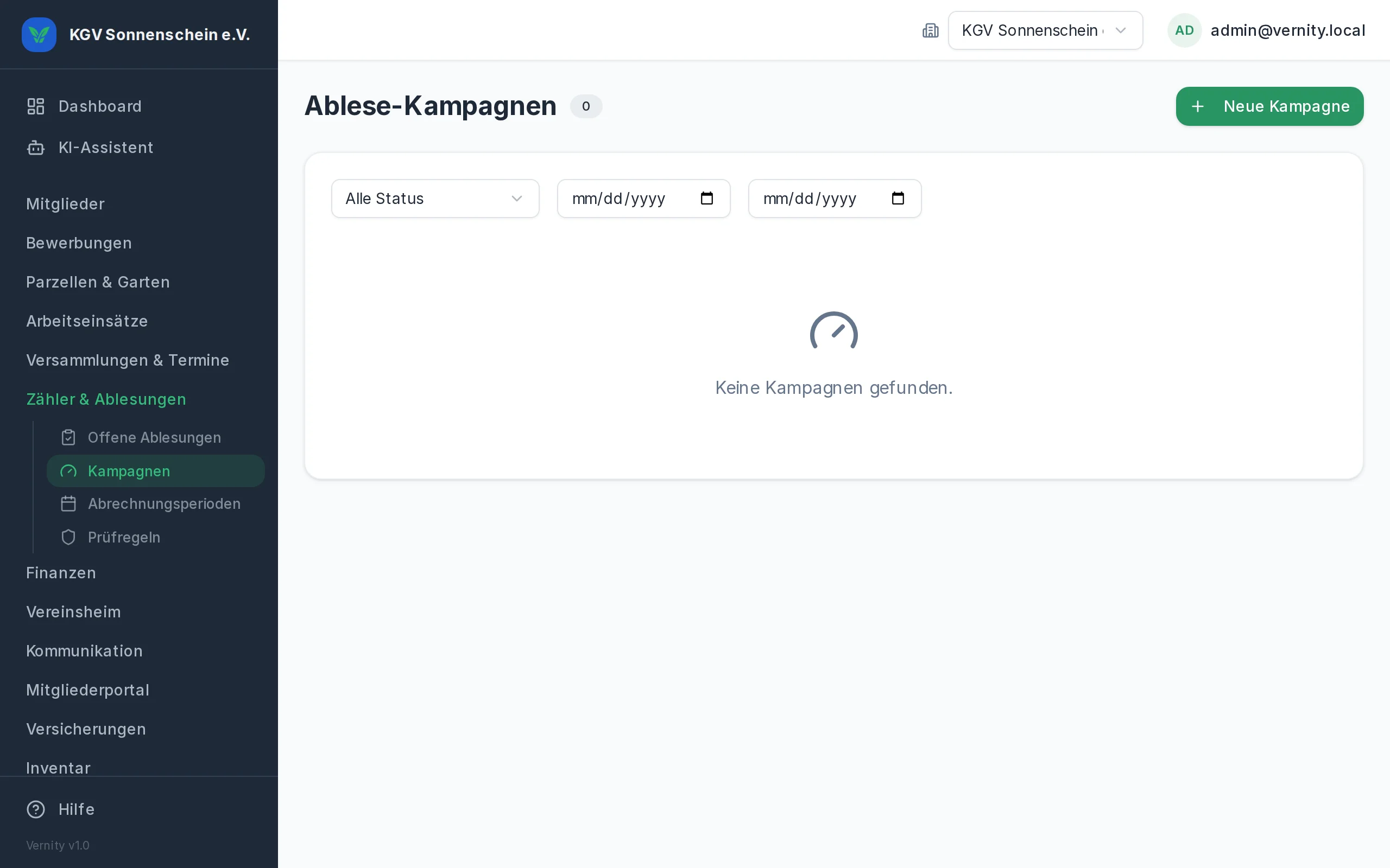 Zählerablesung mit Plausibilitätsprüfung