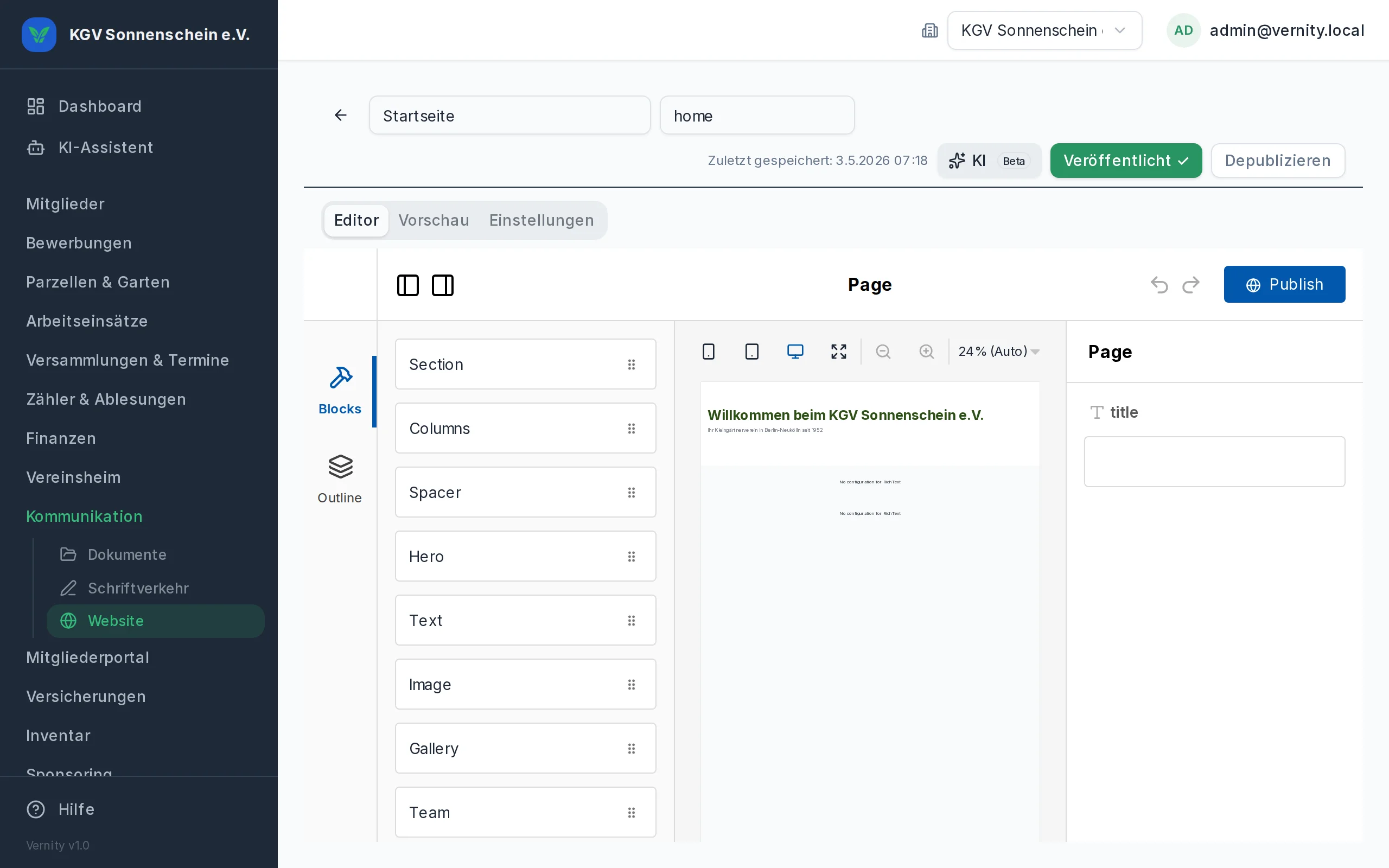 WYSIWYG-Editor mit Drag & Drop